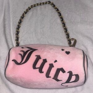 Juicy Couture Tootsie barrel rare Pink Shoulder Bag pink brown